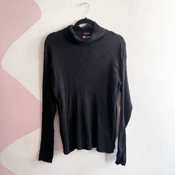 Ralph Lauren Sweaters - Chaps Ralph‎ Lauren Sweater Womens Large Turtleneck 100% Cotton Pullover Black